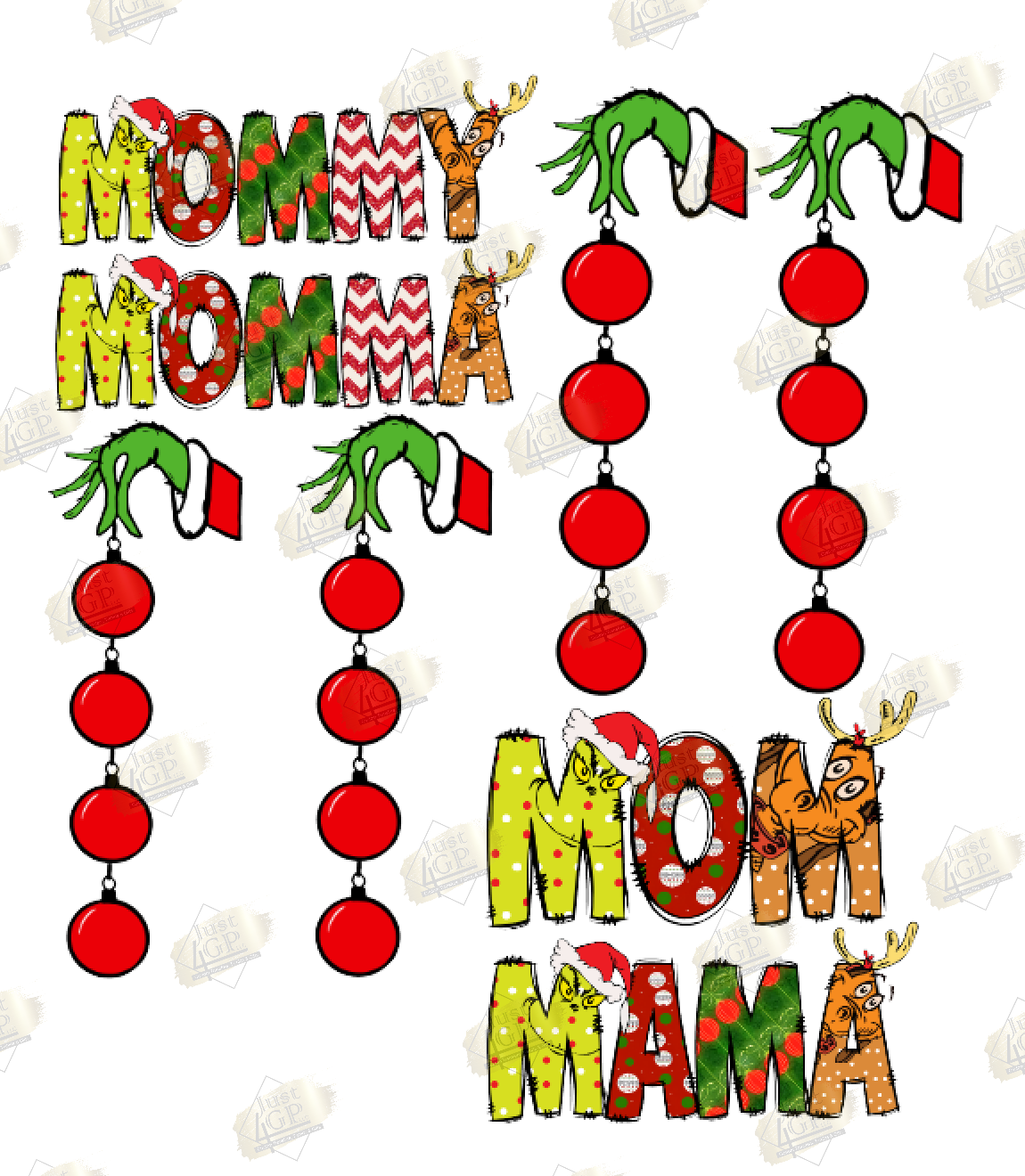 MOMMA or NANA Grinch Gangsheet