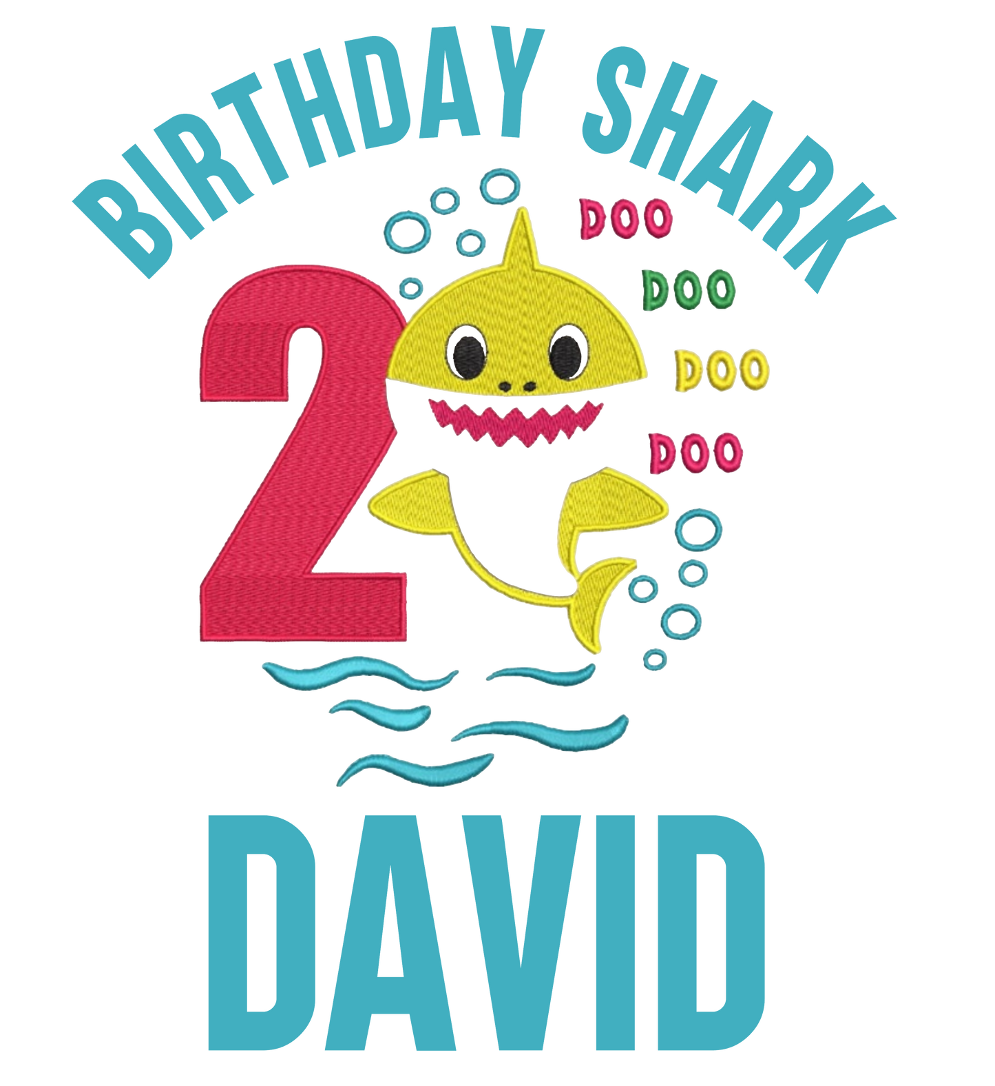 Baby Shark Birthday Tee - Just 4 GP