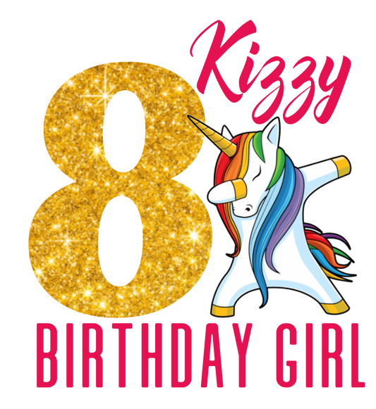 Dabbing Unicorn Birthday Girl - Just 4 GP
