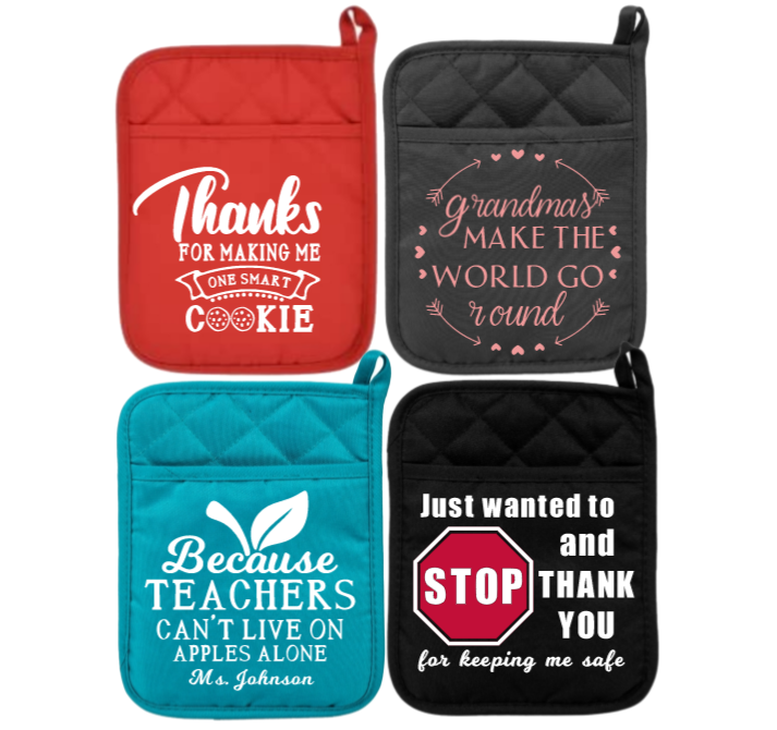 Thanks for Making Me One Smart Cookie, Pot Holder, Oven Mitt, Teacher Gift,  Teacher Appreciation, Back to School Gift, End of School Gift 