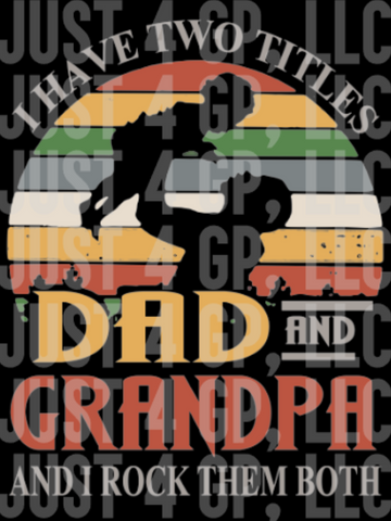 Two Titles... Grandpa - Transfer - Just 4 GP